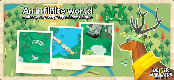 Bắt đầu việc sinh tồn khi vào vai một chú hươu với game DEEEER Simulator: Wild World