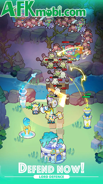 Dẫn dắt các tiên linh phòng thủ trước làn sóng kẻ thù khi về đêm trong game Lord Defence