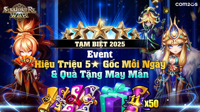 Summoners War bùng nổ chuỗi sự kiện cuối năm ‘Tạm Biệt 2025’ với mưa quà tặng dành cho người chơi
