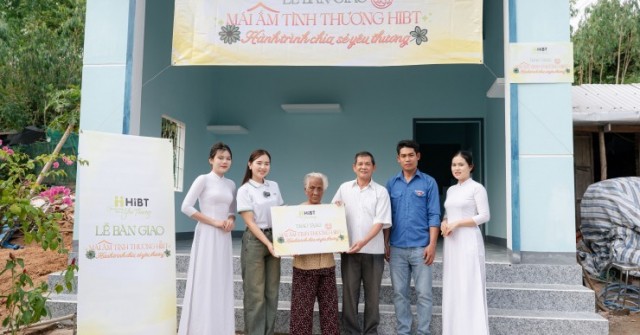 HiBT thực hiện chương trình “Mái ấm tình thương”, hỗ trợ tái thiết nhà ở cho người yếu thế sau thiên tai