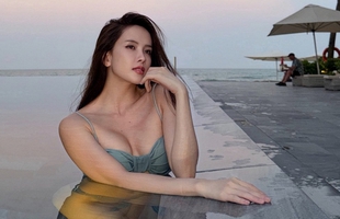 Hot girl họ Thiều khởi động đường đua bikini 2026: Vóc dáng chuẩn chỉnh khiến biển xanh cũng phải 