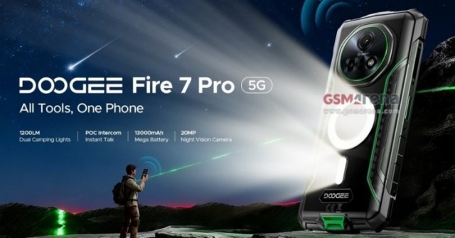 Smartphone có pin 13.000 mAh, đèn cắm trại và hệ thống liên lạc nội bộ