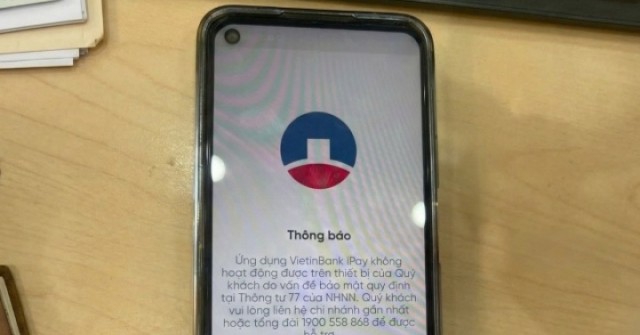 Sau 1/3, iPhone lock, điện thoại xách tay vẫn dùng app ngân hàng bình thường