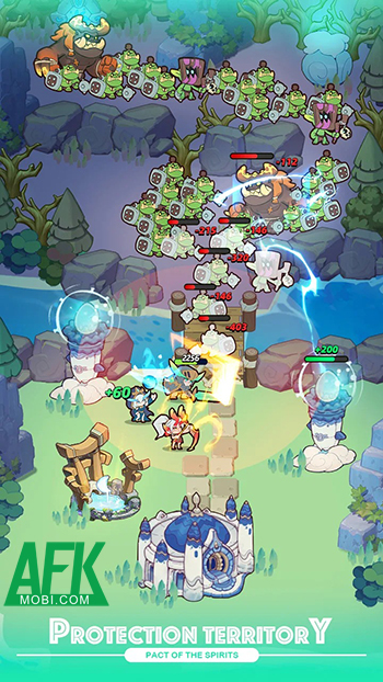 Dẫn dắt các tiên linh phòng thủ trước làn sóng kẻ thù khi về đêm trong game Lord Guard