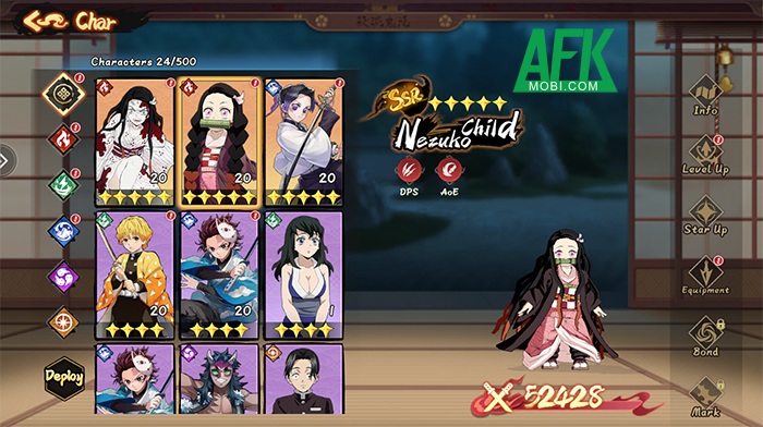 Water Breathing: Mystic Blade game đấu tướng loạn chiến lấy chủ đề Thanh Gươm Diệt Quỷ