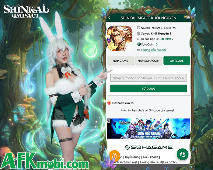 Tổng hợp gift code game Shinkai Impact: Khởi Nguyên mới nhất trong tháng