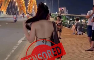 Ăn mặc phản cảm nơi công cộng, hot girl khiến người xem không khỏi 