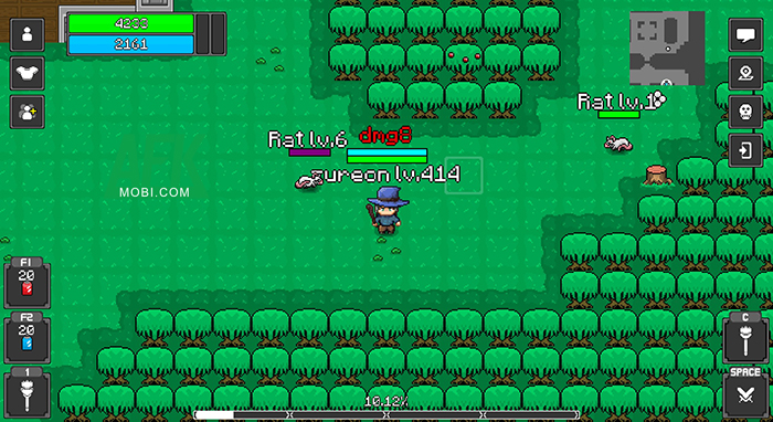 Cày cuốc, phát triển nhân vật trong một thế giới pixel hoài cổ tại game Zureon Online