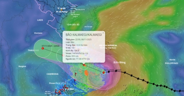 Bão số 13 cách Gia Lai 120Km: Quân đội sẵn sàng điện thoại vệ tinh, BTS 