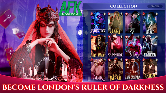 Clans of London game chiến thuật đấu thẻ bài lấy chủ đề từ series Vampire: The Masquerade