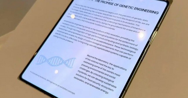 Samsung khoe màn hình trông “phi thực tế” mà Apple rất mong đợi