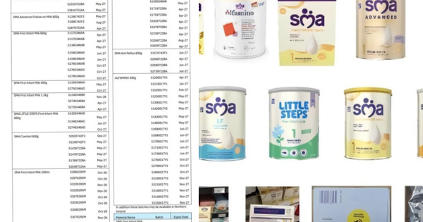 Chi tiết danh sách các dòng sữa NAN bị Nestlé thu hồi