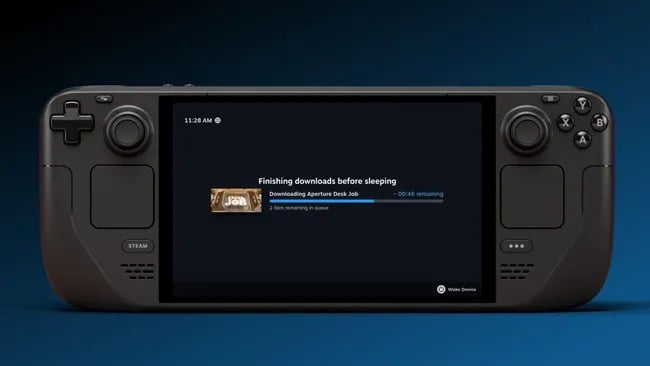 Steam Deck bổ sung tính năng tải xuống khi tắt màn hình: Tiết kiệm pin và nâng cao trải nghiệm chơi game