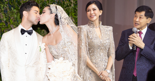 Lễ cưới của Tiên Nguyễn và chồng gốc Dubai: Cô dâu chú rể khoá môi ngọt ngào, tỷ phú Johnathan Hạnh Nguyễn phát biểu song ngữ!