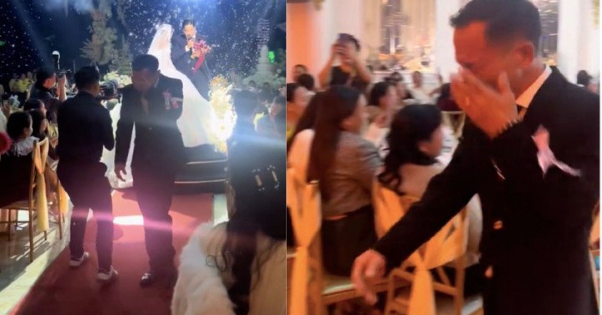 Clip cha khóc như mưa trong ngày cưới con gái khiến cư dân mạng 'ầm ầm thả tim'