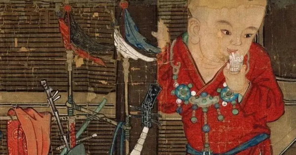 Phóng to tranh 10 lần thấy đứa trẻ ‘tương lai’ dùng ống hút, chuyên gia: Thứ đó đã có từ 1.200 năm trước