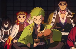 Thánh lạc Zoro đi nhầm sang vũ trụ Kimetsu no Yaiba, hóa thân thành Trụ cột thứ 10