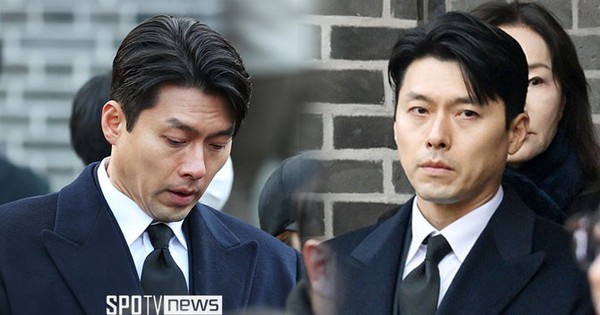 Hyun Bin tiều tụy, cố nén nước mắt trong ngày đưa tiễn 