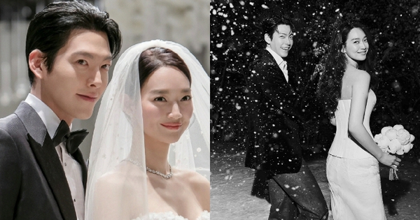 Lộ cảnh tượng Shin Min Ah - Kim Woo Bin trong đám cưới, đàng gái khóc còn thái độ của đàng trai mới đáng bàn!
