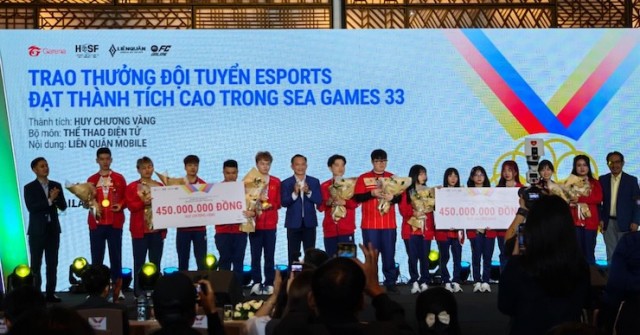 Thưởng hơn 1 tỷ đồng đội tuyển Liên Quân Mobile, FC Online tại SEA Games 33