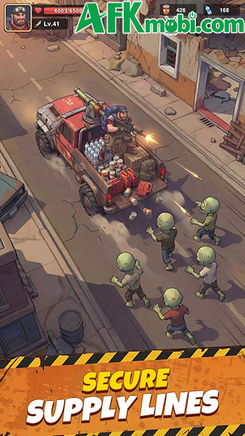 Bảo vệ chiếc xe bán tải chở hàng tiếp tế trước bọn zombie trong game Trigger & Truck