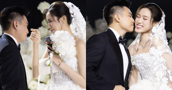 Đám cưới Hoa hậu Đỗ Hà - Viết Vương tại Hà Nội: Cô dâu ôm chồng khóc nức nở, 