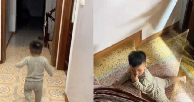 Clip em bé trượt cầu thang gây tranh cãi, thu hút 8 triệu lượt xem trên TikTok