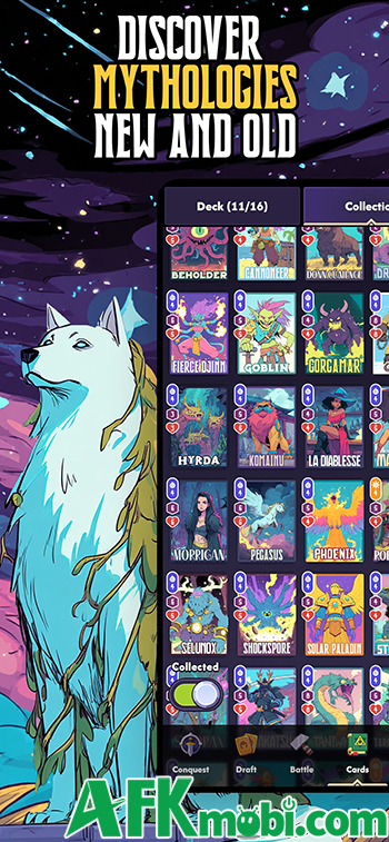 Mystic Realms game chiến thuật đấu thẻ bài theo phong cách giao tranh tự động