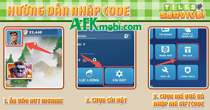 Tổng hợp gift code game Tiles Survive! – VN mới nhất trong tháng