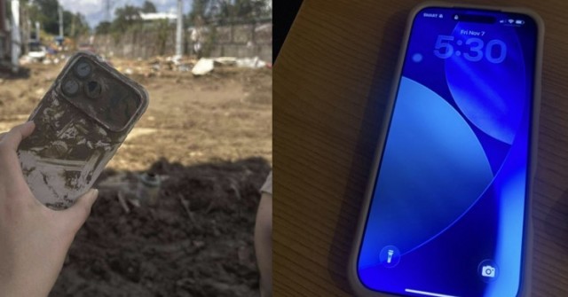 iPhone 17 Pro Max sống sót kỳ diệu sau 3 ngày ngâm dưới bùn