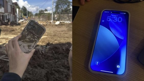 iPhone sống sót kỳ diệu sau ba ngày chìm trong bùn giữa thảm họa bão Kalmaegi ở Philippines