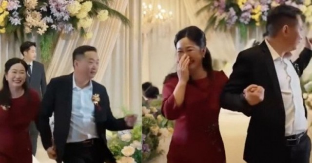 Dân mạng cười bò khi xem clip bố nhảy ăn mừng vì con trai đi lấy vợ