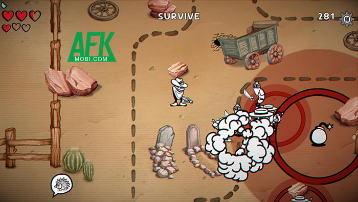 Ponchorado Mobile game hành động sinh tồn roguelike với kiểu đồ họa hoạt hình cổ điển