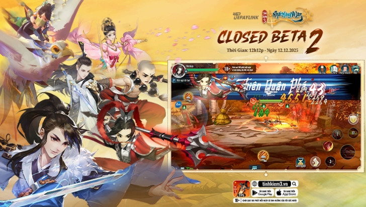 Tình Kiếm 3 mở Closed Beta 2 vào ngày 12/12/2025