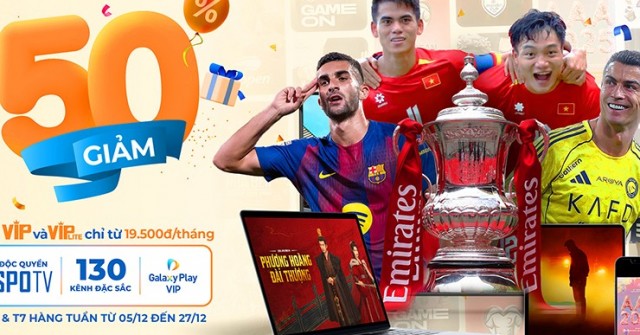 MyTV ưu đãi 50% – Đón đại tiệc SEA Games, bóng đá châu Âu & giải trí cuối năm