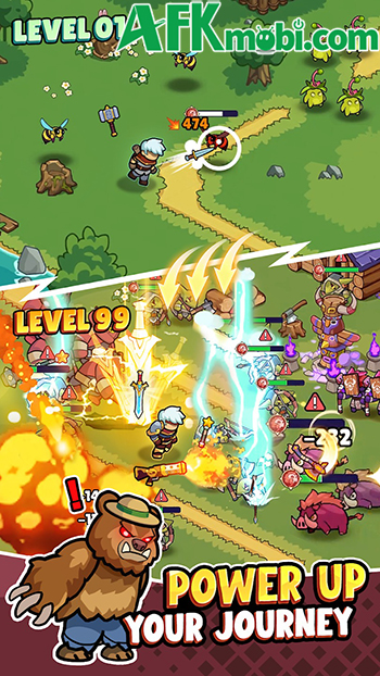 Quản lý balo đựng trang bị đi phiêu lưu trong game Backpack Legends Adventure RPG