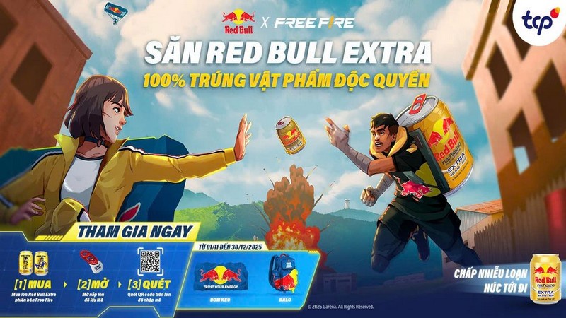 Free Fire và Red Bull Extra hợp tác ra mắt chiến dịch “Tập trung cao độ, Húc tới đi” tại Đông Nam Á
