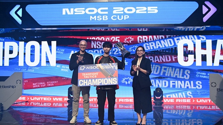 Đại học Điện Lực xuât sắc giành chức vô địch Đấu Trường Chân Lý mùa giải NSOC 2025