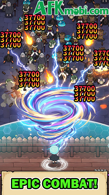 Dark Mage Defense: 66,666 với chủ đề từ bộ Sự Thức Tỉnh Của Hắc Ma Pháp Sư Sau 66666 Năm