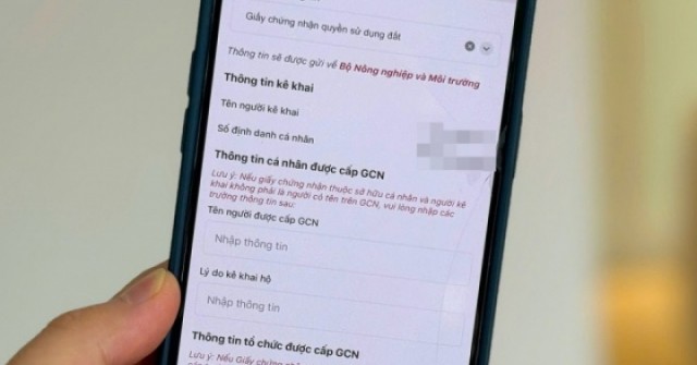 Cách nộp sổ đỏ trên VNeID