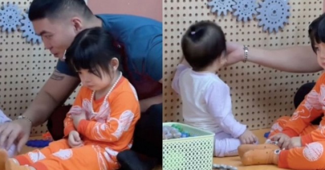 Xem clip con gái 3 tuổi dỗi bố, dân mạng cảm thán: 'Đàn ông tuổi nào cũng khổ'