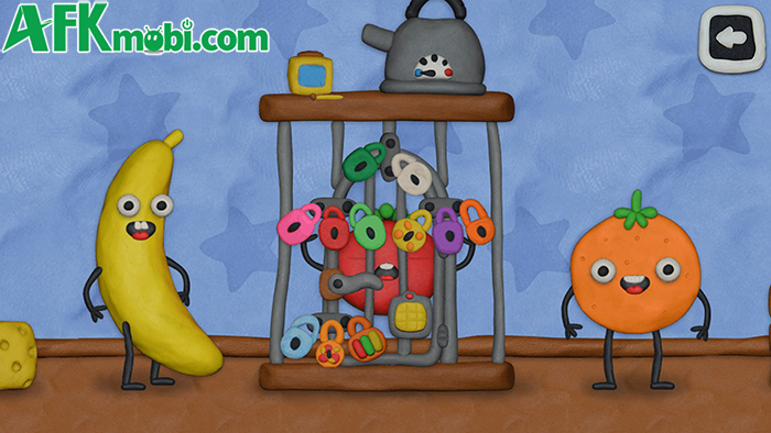 Tìm cách giải thoát cho những trái cây, rau củ bị nhốt với game giải đố 12 Locks Crazy Fruits