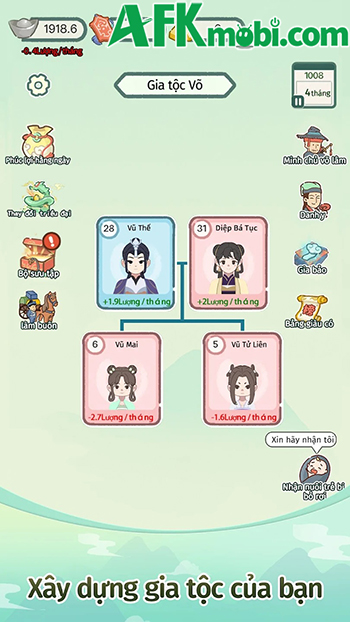 Cuộc Đời Gấm Vóc mời game thủ bắt đầu công cuộc xây dựng gia tộc của riêng mình