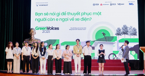 Lan tỏa tiếng nói xanh cùng Green Voices tại điểm trường Học viện Ngân hàng