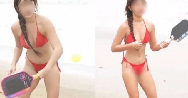 Tranh cãi cô gái mặc bikini chơi pickleball: 