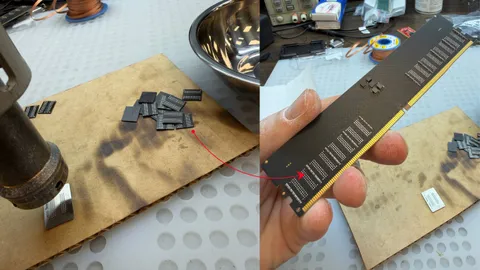 Giá Ram Đắt Đỏ, 'Nga ngố' Chơi Lớn Tự Chế Thanh RAM DDR5 32GB Cho PC Từ Bộ Nhớ Laptop