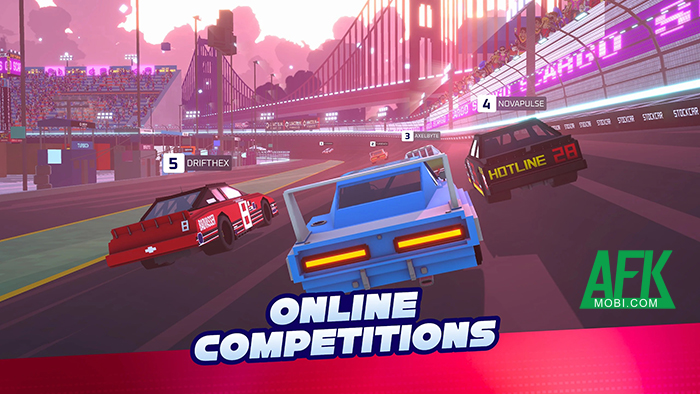 Motorland Racing game đua xe sở hữu phong cách đồ họa voxel 3D độc đáo