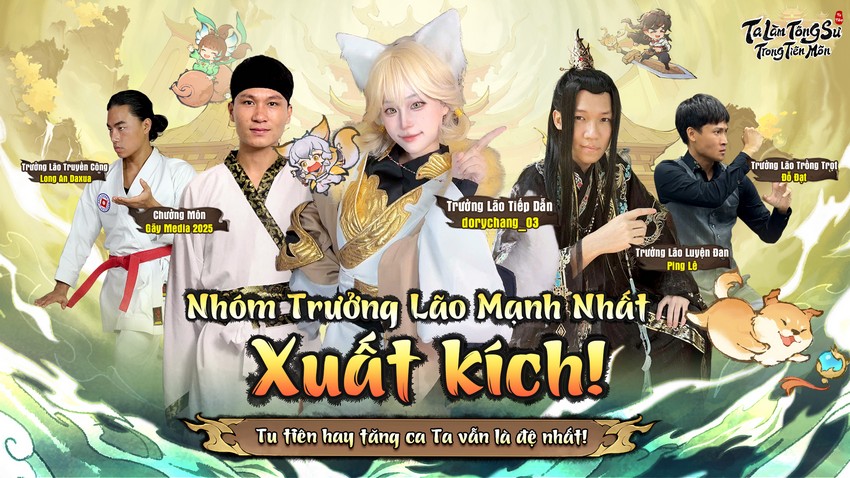 Sắp ra mắt! Cùng nhóm trưởng lão sẵn sàng bước vào hành trình tu tiên đỉnh cao trong “Ta Là Tông Sư Tiên Môn” – tựa game tu tiên Kinh Doanh hot nhất năm