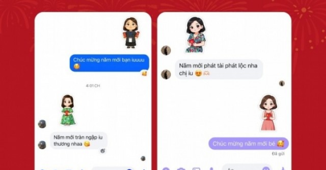 Cách tạo sticker xin lì xì trên tin nhắn Facebook Messenger