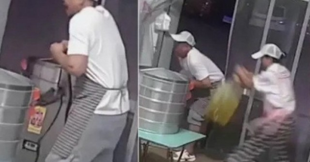 Chồng bị điện giật co cứng trong bếp, người vợ giải cứu thông minh